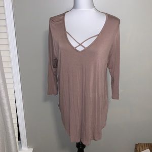 Bozzolo ladies criss cross top